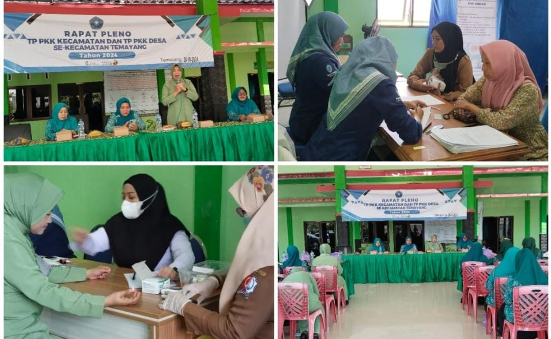 Rapat Pleno PKK dirangkap PAP SMEAR dan Screening PTM