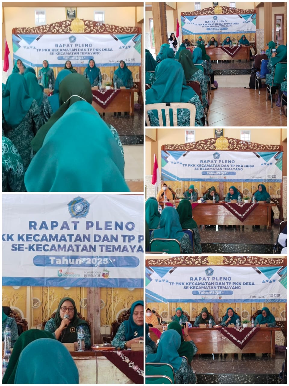 Rapat Pleno TP PKK Kecamatan dan Desa se Kecamatan Temayang