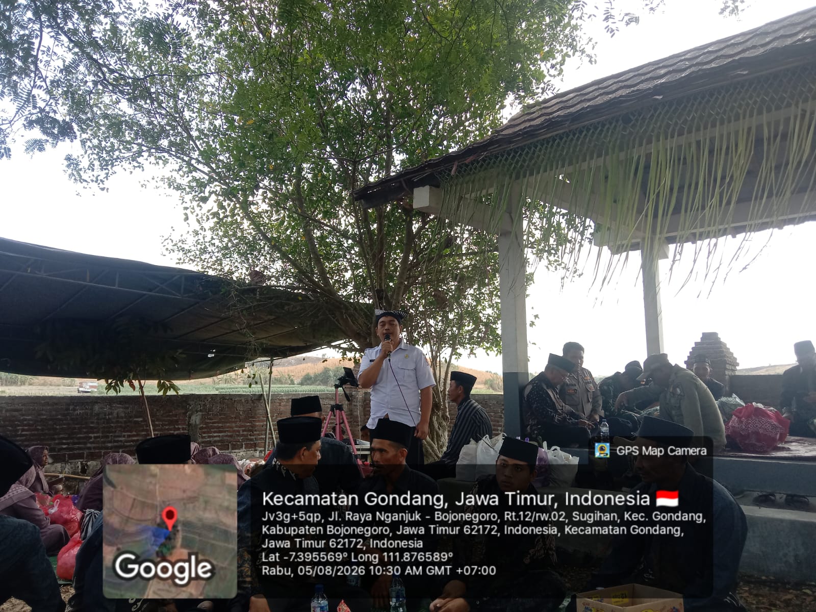 Kasi Kesejahteraan Masyarakat Kecamatan Temayang Hadiri Kegiatan Sedekah Bumi di Dusun Sugihan