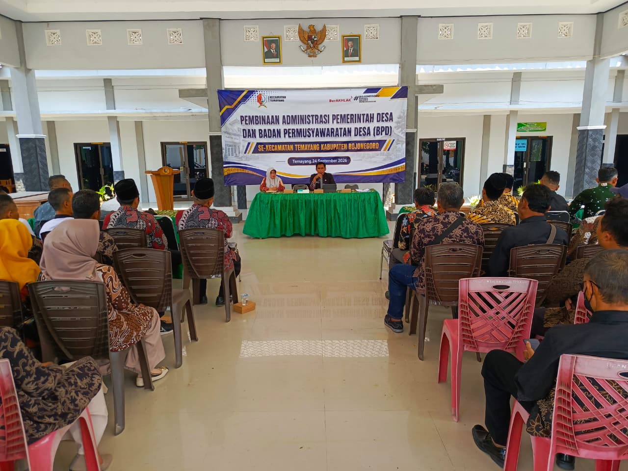 Kecamatan Temayang Gelar Pembinaan Administrasi Pemerintah Desa dan BPD se-Kecamatan Temayang